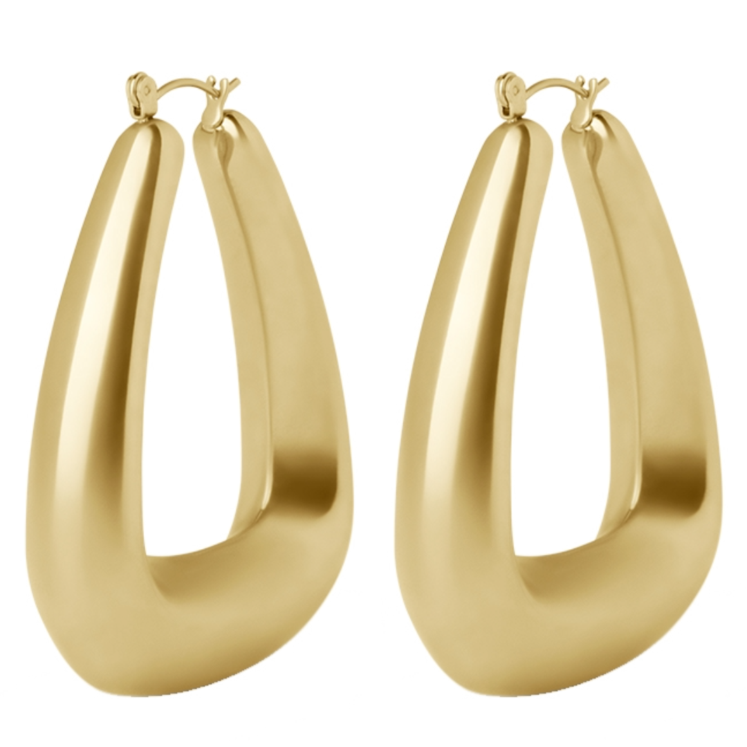Raquel - Elegant Hoop Earrings